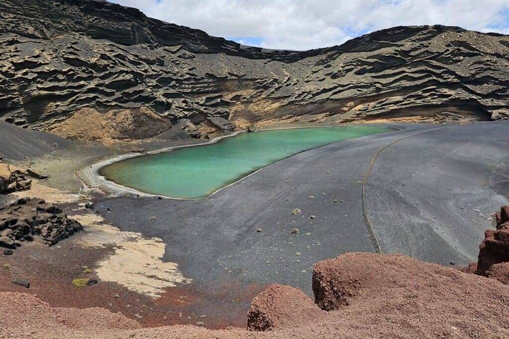 lago verde à Lanzarote