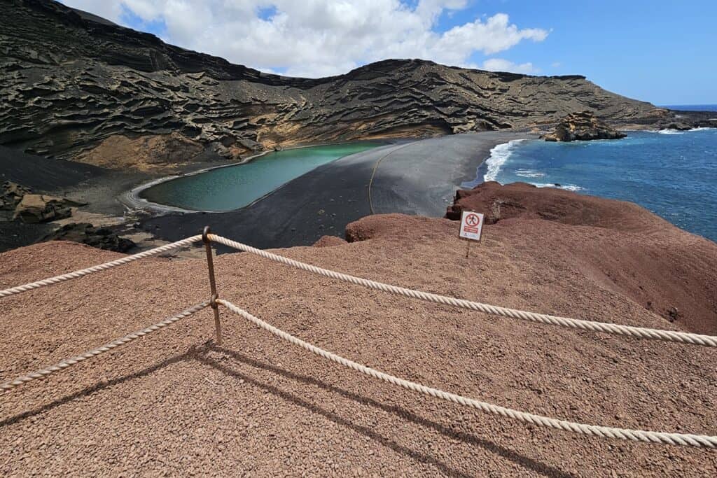 le belvédère du lago verde à Lanzarote