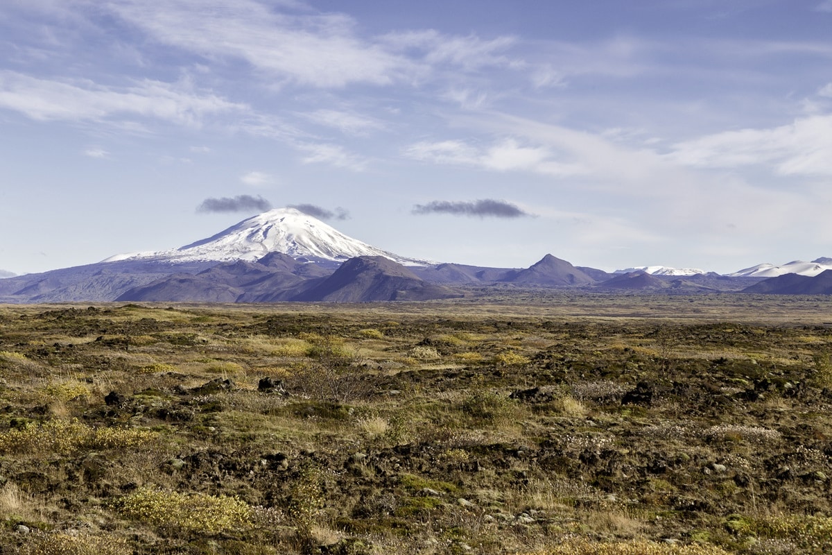 Le puissant volcan Hekla en Islande