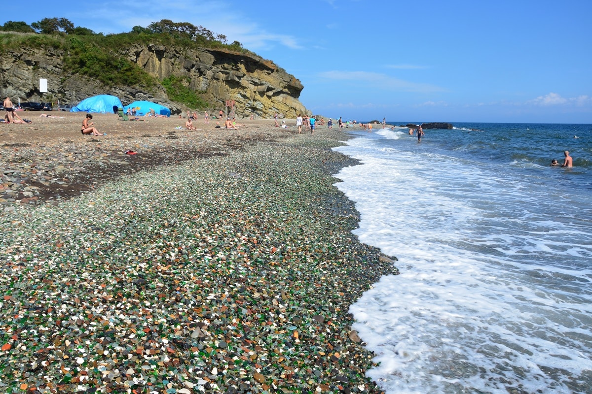 plage de verre Vladivostok