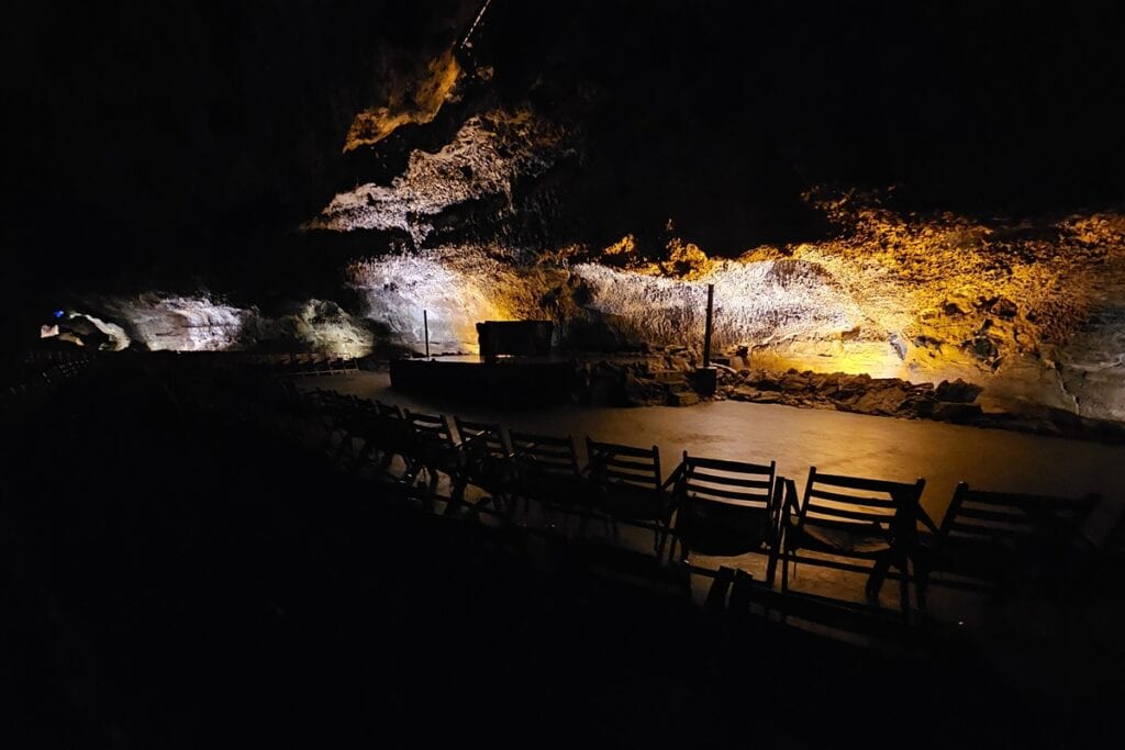 salle de concert à la cueva de los verdes