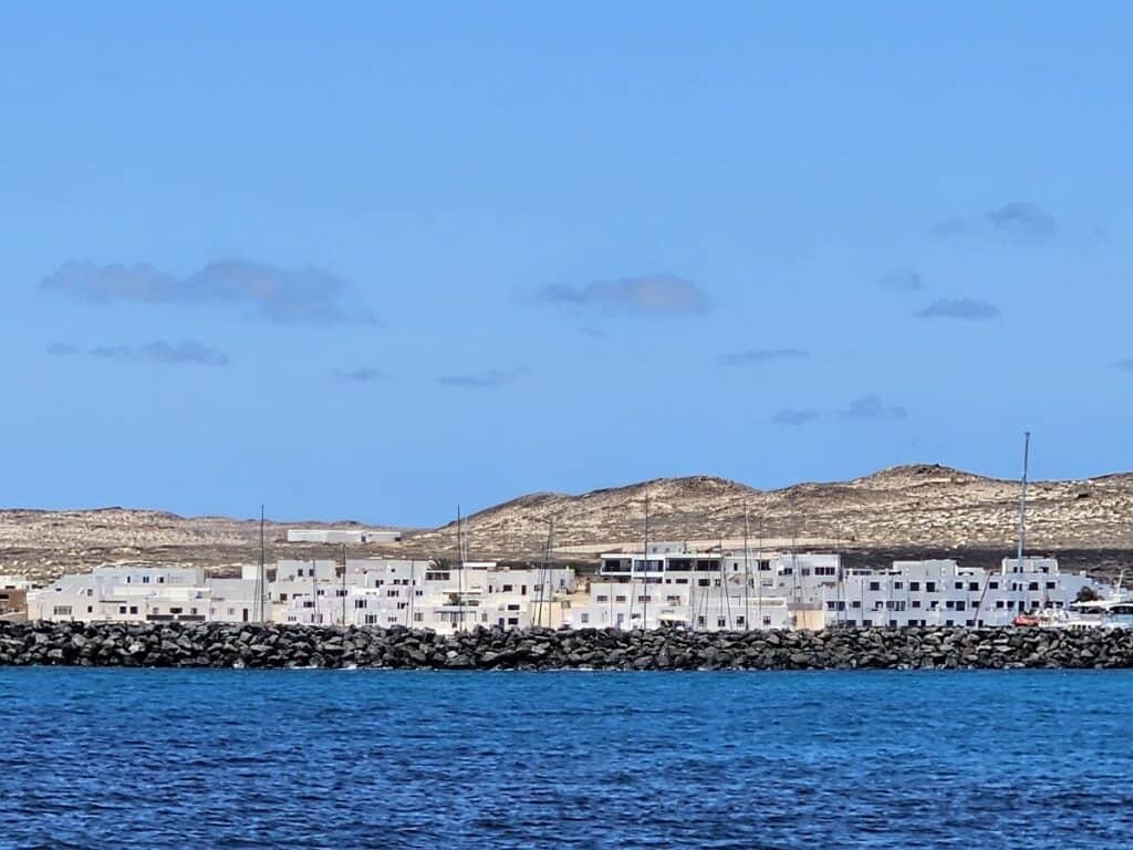 caleta de sebo vu depuis la mer