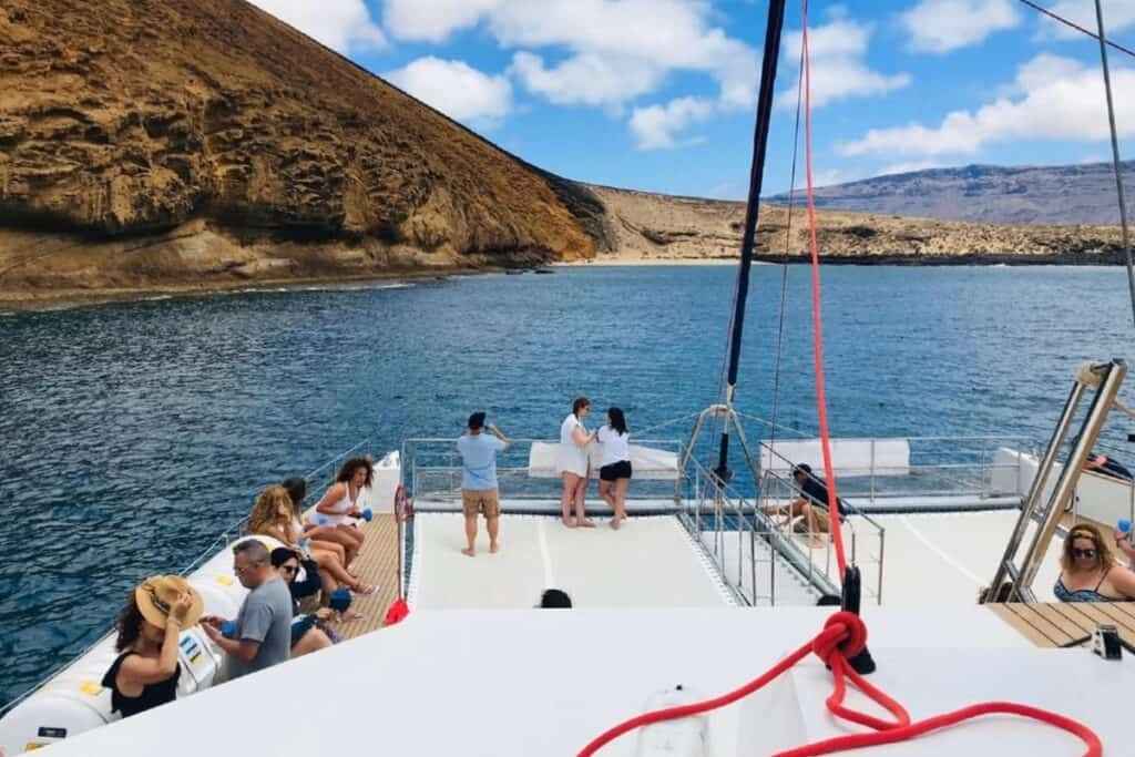 visite de la graciosa en voilier