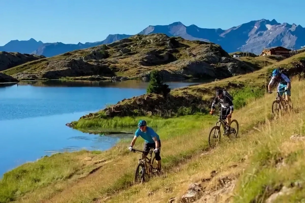 VTT dans les Alpes