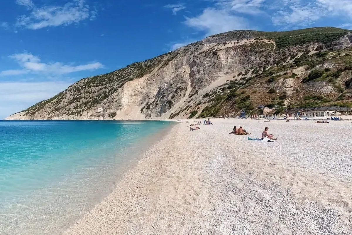 Plage Myrtos à Céphalonie : la plus belle plage