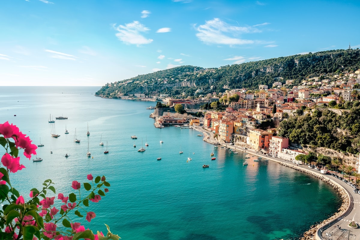 Villefranche sur Mer sur la côte d'Azur