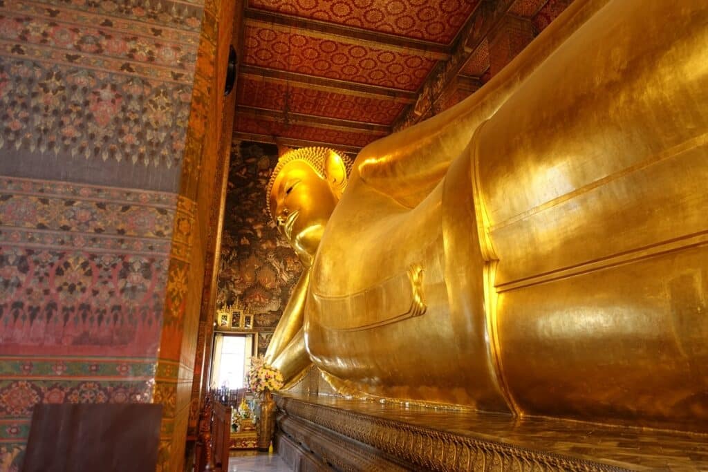 histoire du temple du Bouddha couché