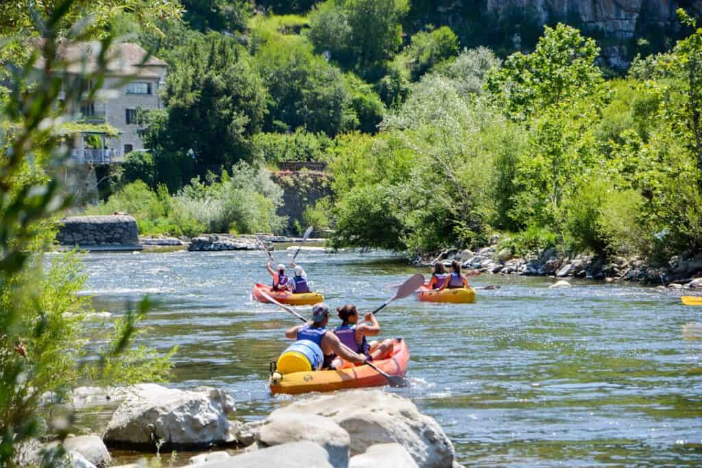 Canoë sur la rivière Ardèche