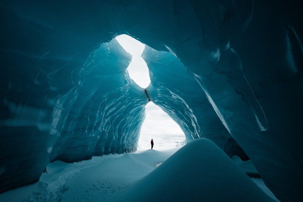 grotte de glace à Vatnajökull