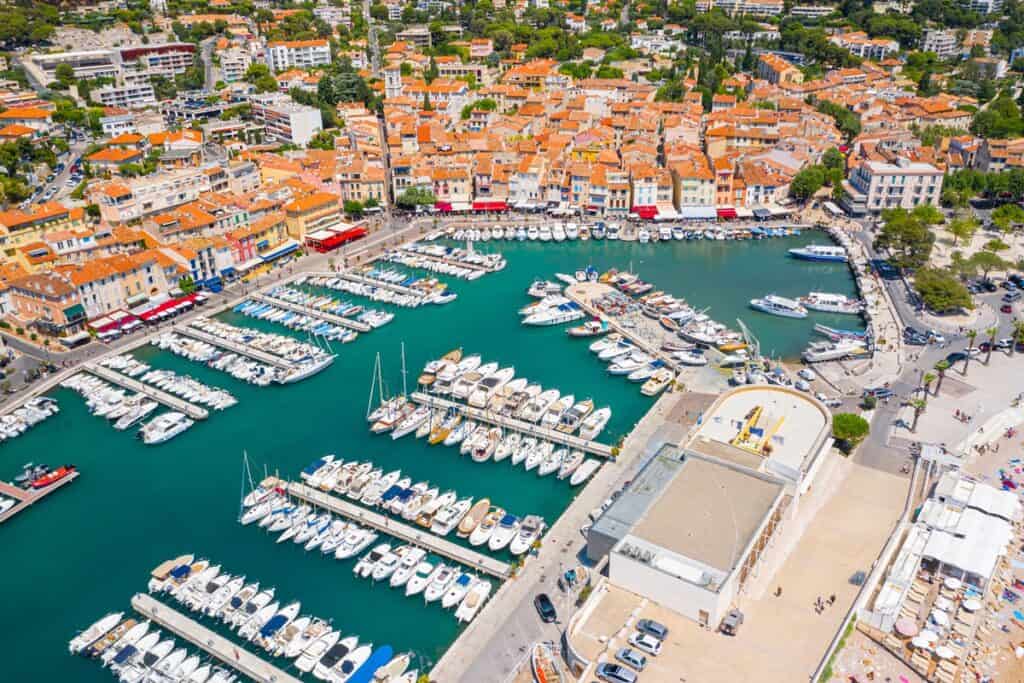 Cassis vue du ciel