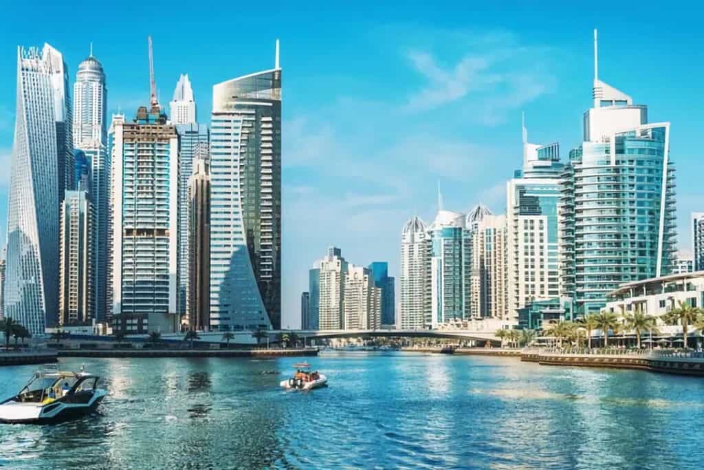panorama sur les immeubles de Dubaï