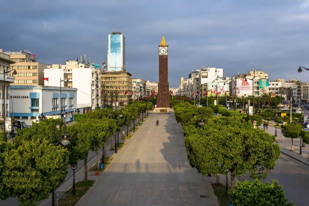 avenue Habib Bourguiba à Tunis