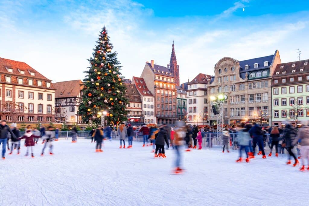 patinoire place Kleber à Strasbourg