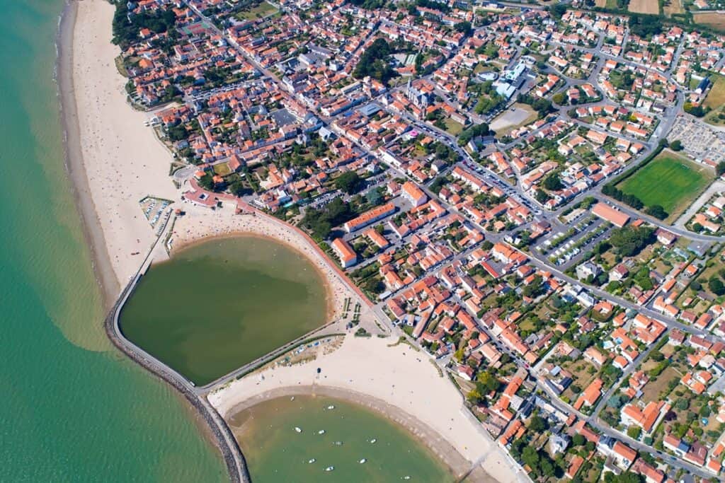 plage et plan d'eau de la Bernerie-en-Retz