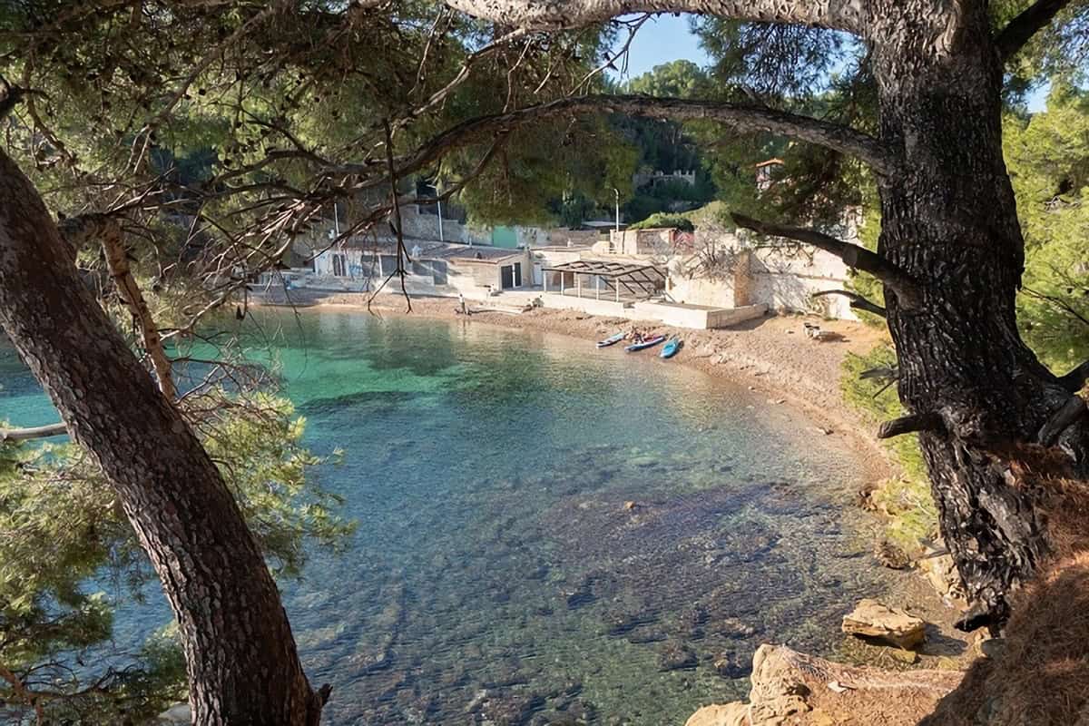 plage dans le parc du Mugel