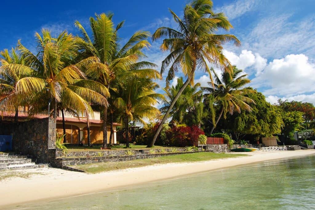 villa sur l'île Maurice
