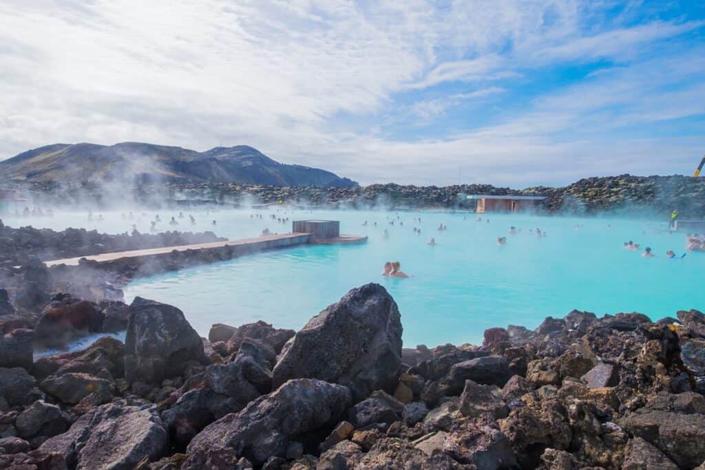 vue sur le Blue Lagoon en Islande