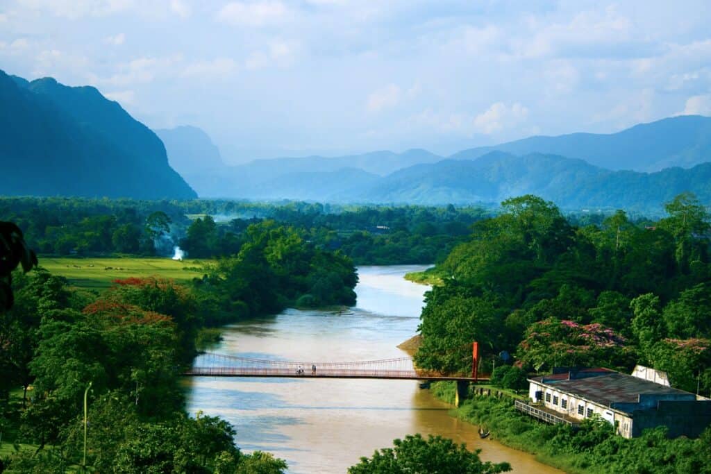 le fleuve Mekong au Laos