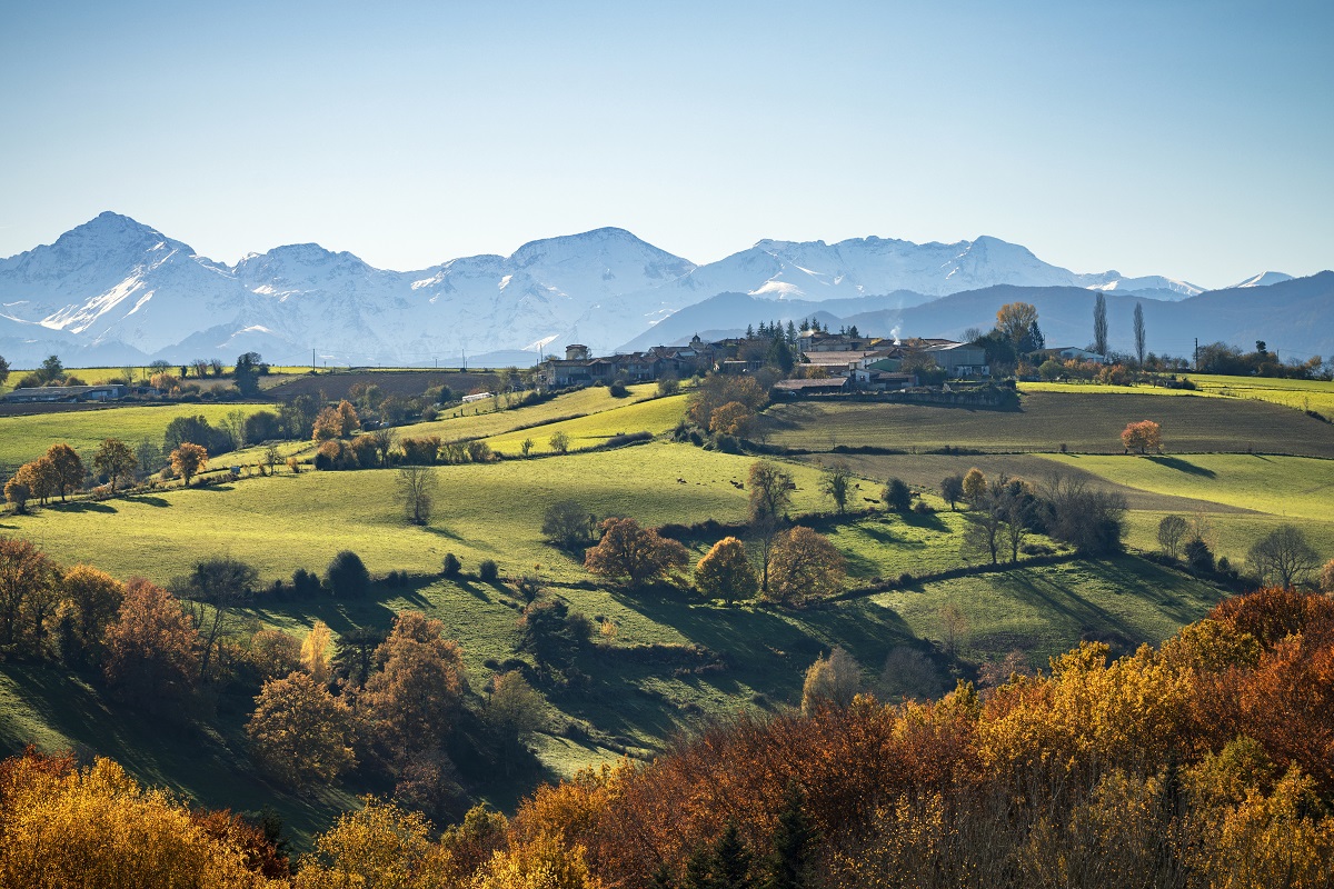 paysage de campagne en ariège