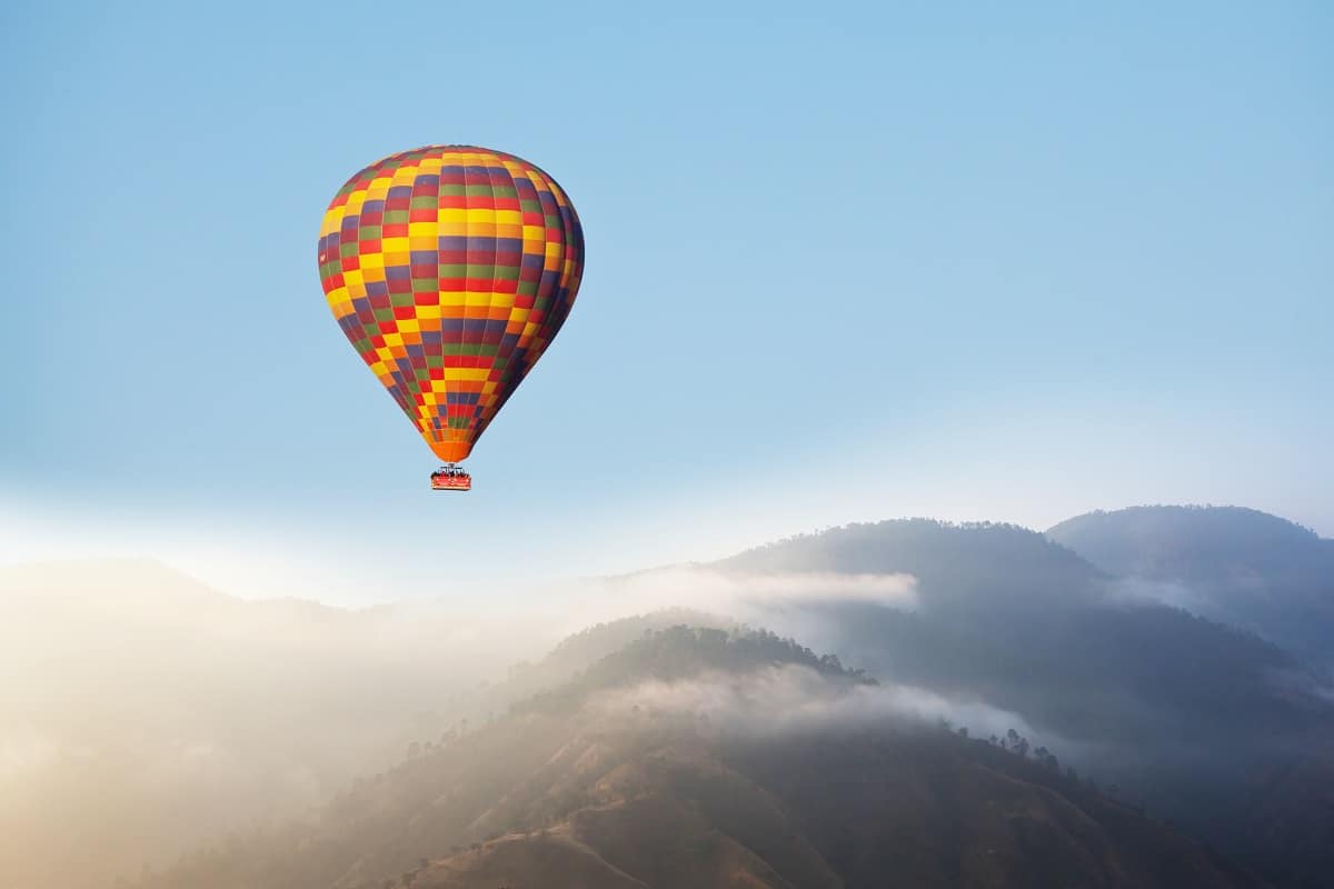 vol en montgolfière