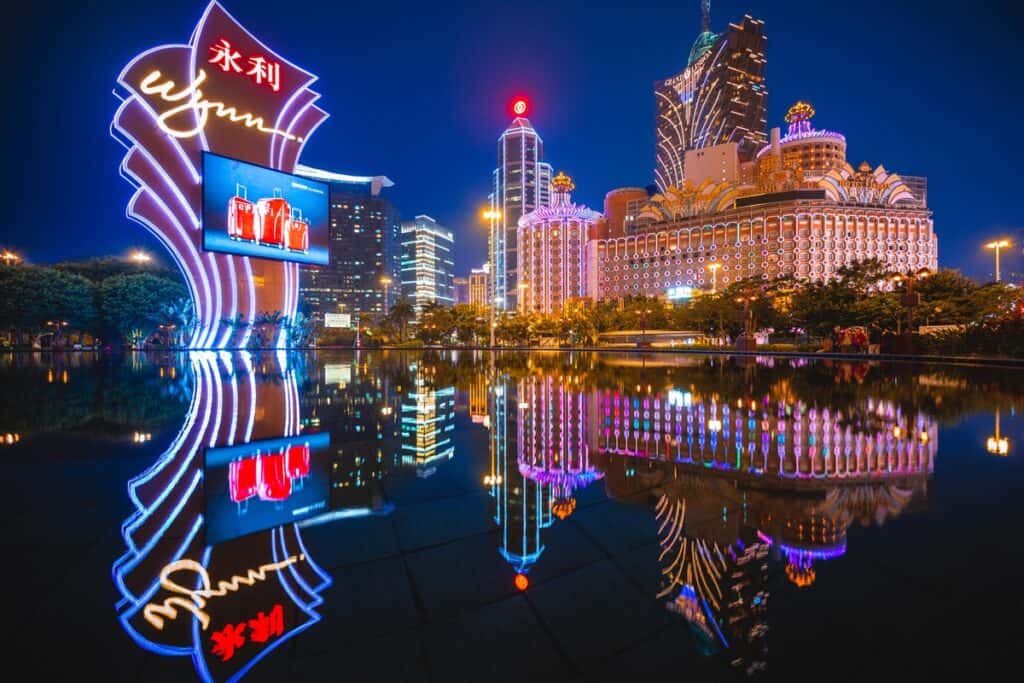 beau casino à Macao la nuit
