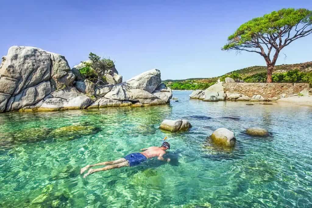 snorkeling en Corse