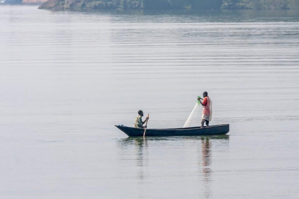 Lac Victoria en Ouganda