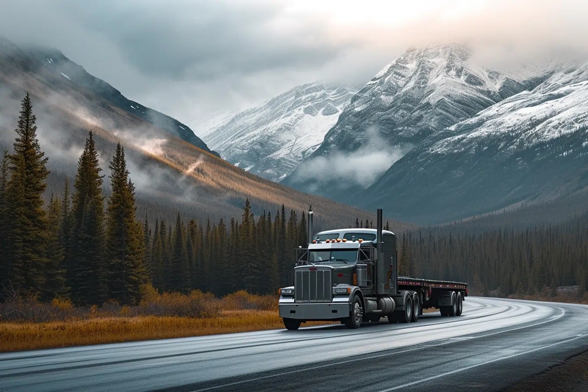 Voyager avec un camion plateau