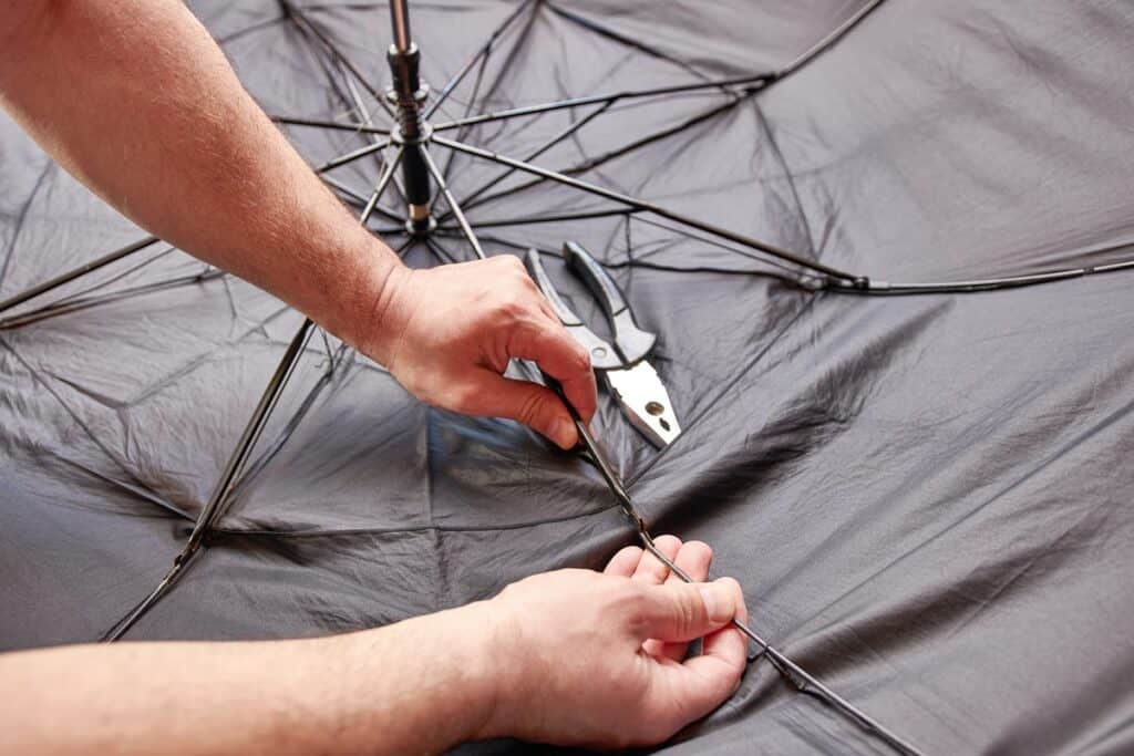 réparation baleine de parapluie