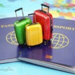 voyage valises et passeports
