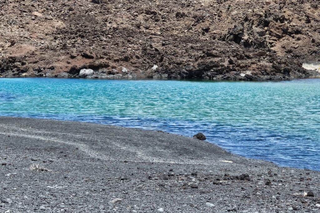 lac vert en gros plan