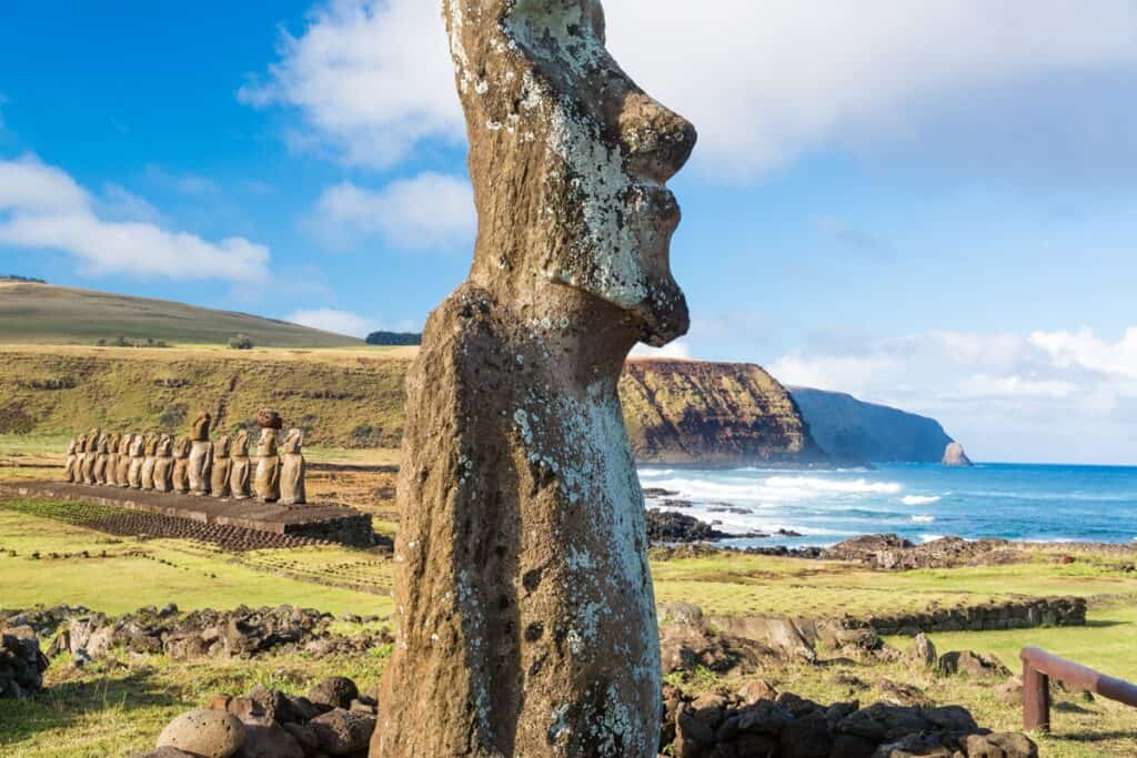 moai sur l'île de Pâques