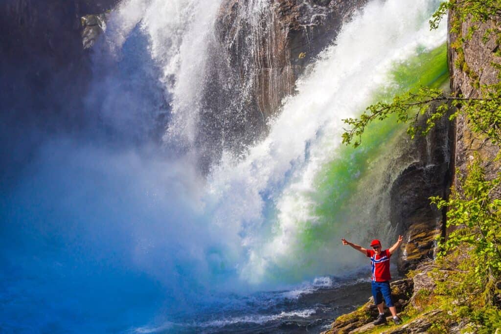 randonnée cascade Rjukandefossen en Norvège