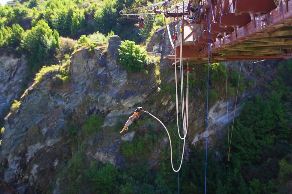 saut à l'élastique depuis Kawarau Bridge