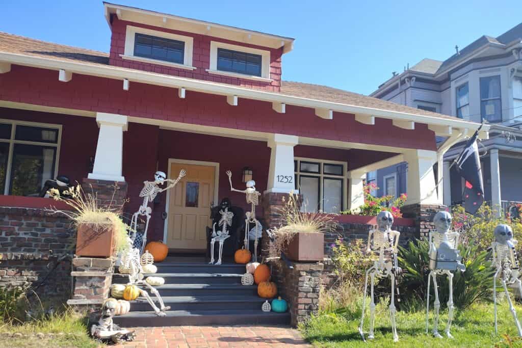 maison décorée pour Halloween à San Francisco