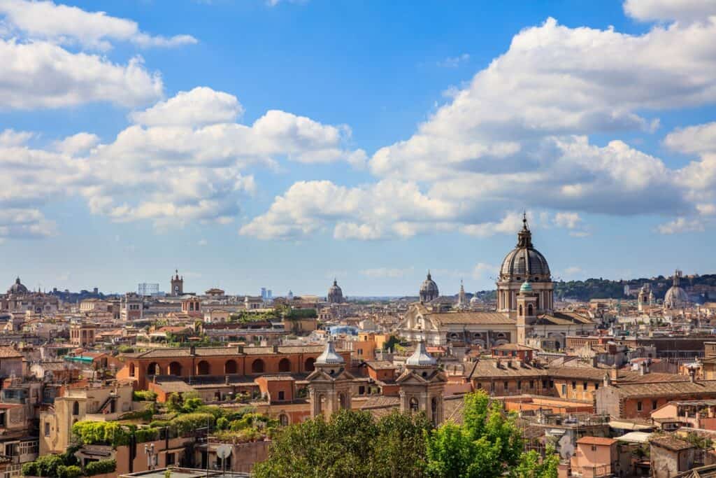 vue aérienne de Rome