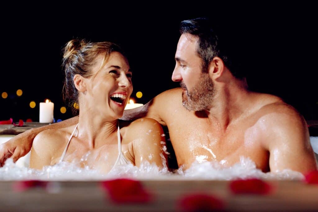 couple dans un spa