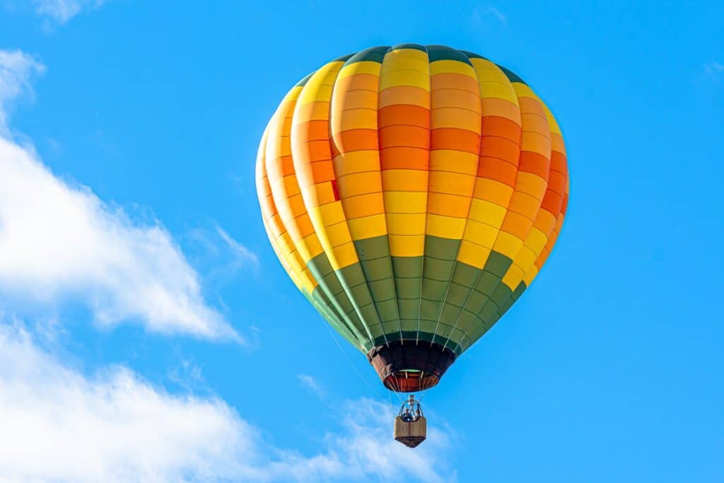 vol en montgolfière